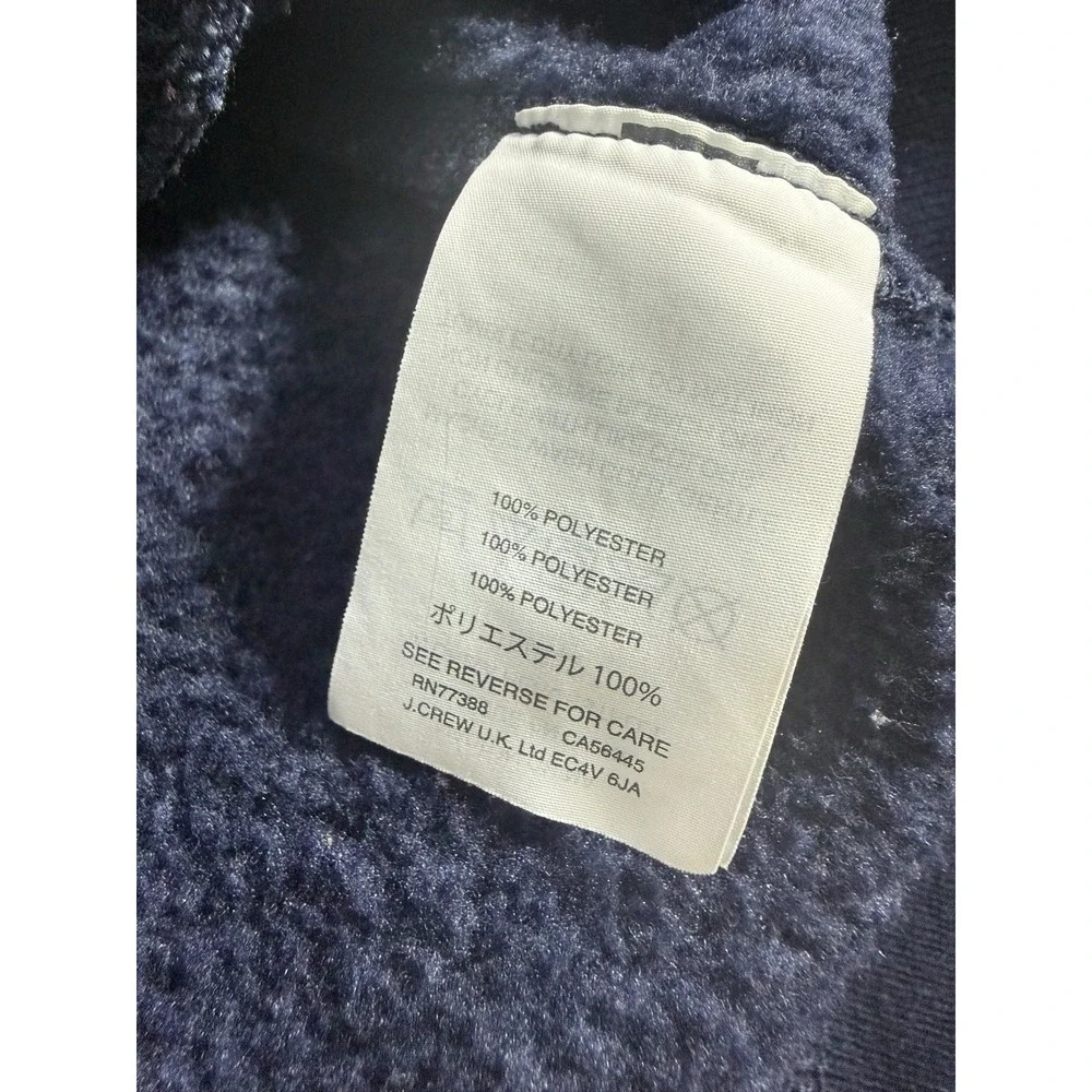 J Crew Men's Size Medium Quarter Zip Pull Over Pullover Blue‎